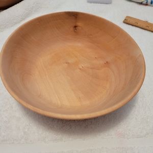 Hand crafted wooden bowl.